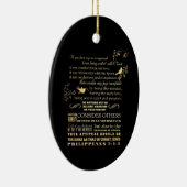 Bijbelse Bijbel - Filippijnen 2: 1-5 Keramisch Ornament (Rechts)