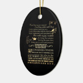 Bijbelse Bijbel - Filippijnen 2: 1-5 Keramisch Ornament (Links)