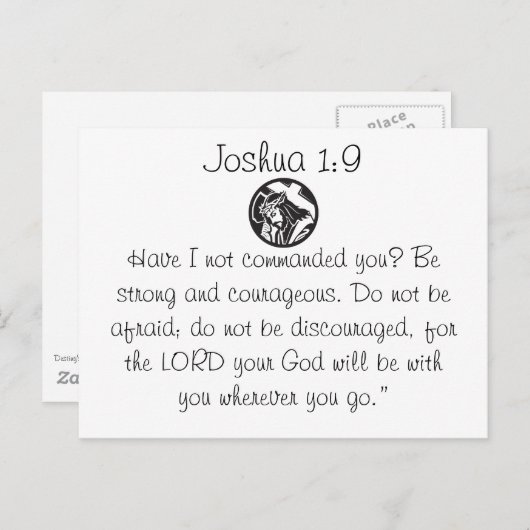 Bijbelse Briefkaart (Voorkant / Achterkant)