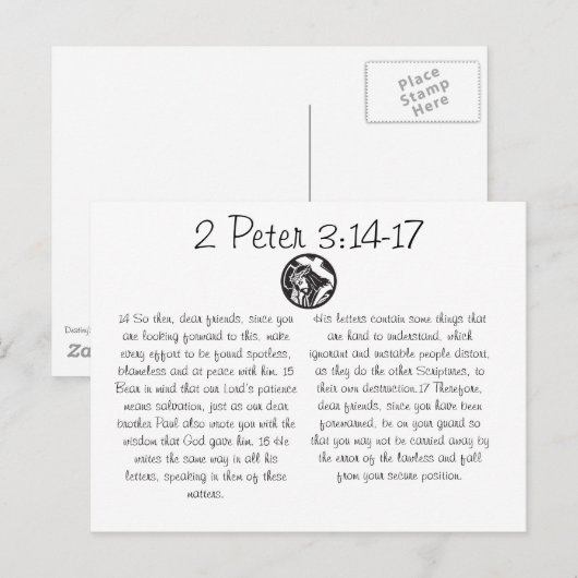 Bijbelse Briefkaart (Voorkant / Achterkant)