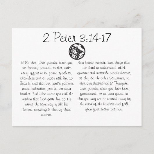 Bijbelse Briefkaart (Voorkant)