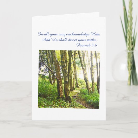 Bijbelse Christelijke kaart (Voorkant)