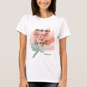 Bijbelse Corinthians Floral scriptie T-Shirt (Voorkant)