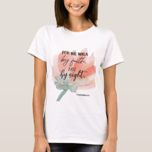Bijbelse Corinthians Floral scriptie T-Shirt