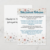 Bijbelse dankbaarheid reflecteert  Kaart (Voorkant / Achterkant)