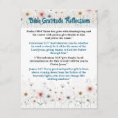 Bijbelse dankbaarheid reflecteert  Kaart (Voorkant)