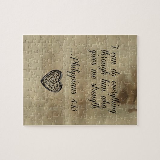 Bijbelse Filippijnen 4:13 Legpuzzel (Horizontaal)