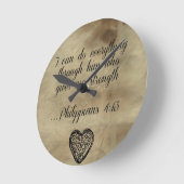 Bijbelse Filippijnen 4:13 Ronde Klok (Hoek)