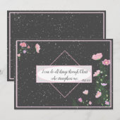 Bijbelse Filippijnen 4:13 ventilator | Feestdagenkaart (Voorkant / Achterkant)