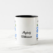 Bijbelse Filippijnen tekst 4:13 moedigt personalis Tweekleurige Koffiemok (Center)