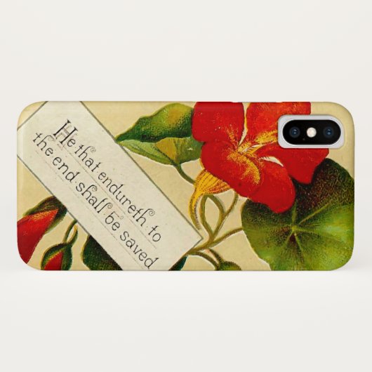 Bijbelse Floral Case-Mate iPhone Case (Achterkant (horizontaal))