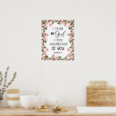 Bijbelse Floral Philippians Wall Art Poster (Keuken)