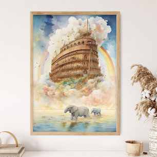 Bijbelse Geschiedenis Kunst   Het Verhaal van Noah Poster