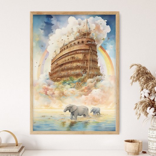 Bijbelse Geschiedenis Kunst | Het Verhaal van Noah Poster