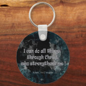 Bijbelse geschrift Philippians 4:13 Sleutelhanger (Voorkant)