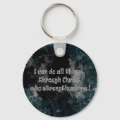 Bijbelse geschrift Philippians 4:13 Sleutelhanger (Achterkant)