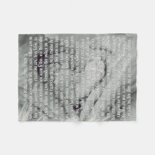 Bijbelse herinnering Fleece Deken (Voorkant (Horizontaal))