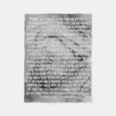  Bijbelse herinnering Fleece Deken (Voorkant)