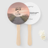 Bijbelse kerk handwaaier (Voorkant en achterkant)