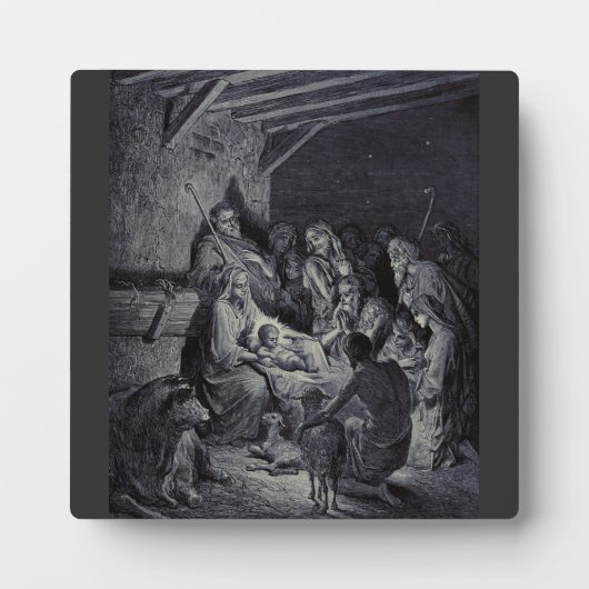 Bijbelse kerststal fotoplaat (Voorkant)