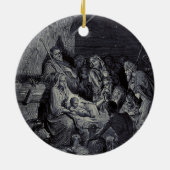 Bijbelse kerststal keramisch ornament (Achterkant)