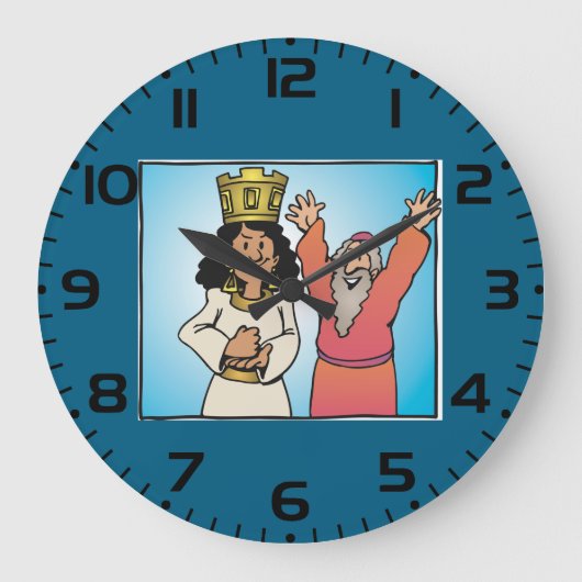 Bijbelse Koningin en Profeet op geloof gebaseerde  Grote Klok (Voorkant)