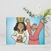 Bijbelse Koningin en Profeet op geloof gebaseerde  Kaart (Staand voorkant)