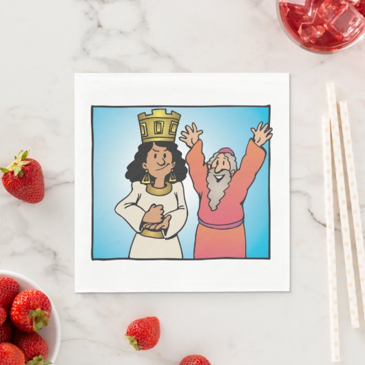 Bijbelse Koningin en Profeet op geloof gebaseerde  Servet (Insitu)