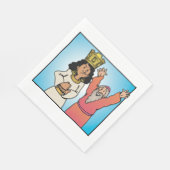 Bijbelse Koningin en Profeet op geloof gebaseerde  Servet (Hoek)