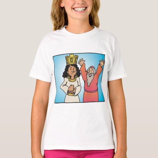 Bijbelse Koningin en Profeet op geloof gebaseerde  T-shirt (Voorkant)