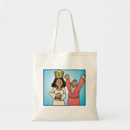 Bijbelse Koningin en Profeet op geloof gebaseerde  Tote Bag (Voorkant)