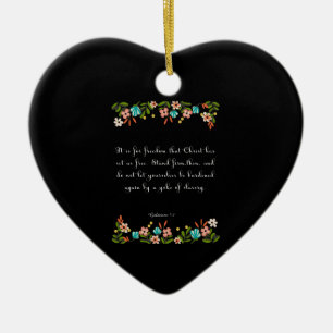 Bijbelse kunst - Galatians 5:1 Keramisch Ornament