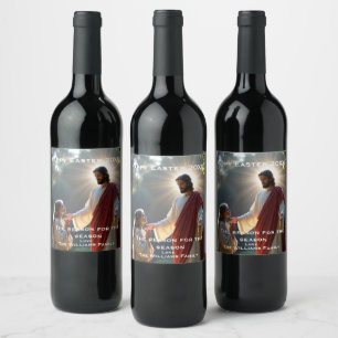 Bijbelse Noli Me Tangere Afbeelding Wijn Etiket