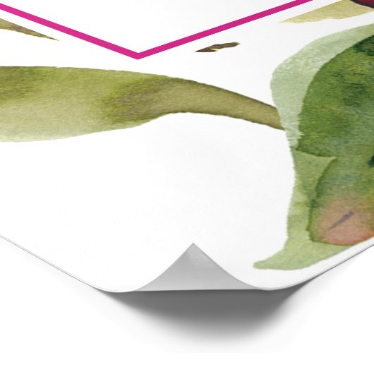 Bijbelse Paarse Floral Psalm poster (Hoek)