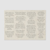 Bijbelse psalmverzen op Antiek papier voor tijdsch (Voorkant)