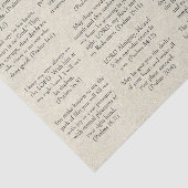 Bijbelse psalmverzen op Antiek papier voor tijdsch (Detail)