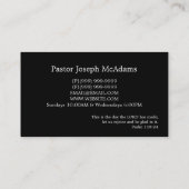 Bijbelse religie Christelijk pastor christendom Visitekaartje (Achterkant)