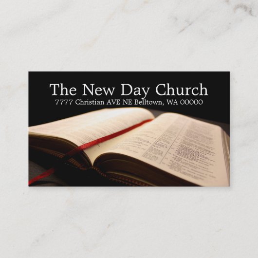 Bijbelse religie Christelijk pastor christendom Visitekaartje (Voorkant)