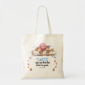 Bijbelse schattige doekje tote bag (Voorkant)