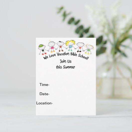 Bijbelse school kaart (Staand voorkant)