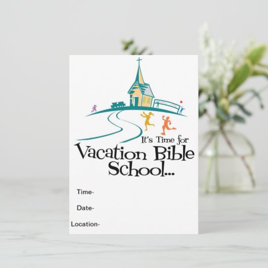 Bijbelse school kaart (Staand voorkant)