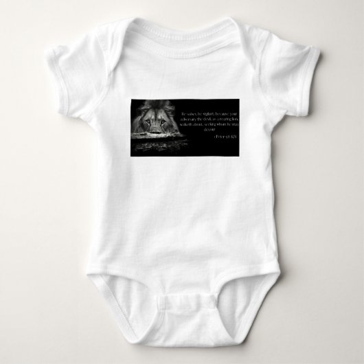 Bijbelse Schrift 1 Petrus 5:8 KJV Romper (Voorkant)