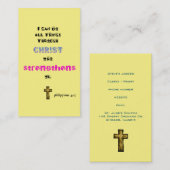 Bijbelse Schrift Christelijk Visitekaartje (Voorkant / Achterkant)