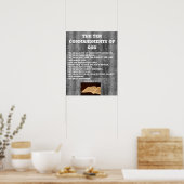 Bijbelse Schrift God 10 Geboden Muur Poster (Keuken)