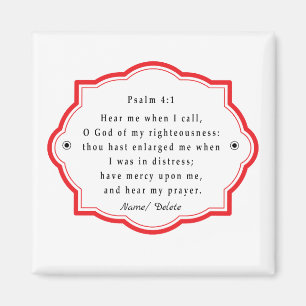 Bijbelse scriptie Psalm 4-1 Magneet
