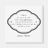 Bijbelse scriptie Psalm 4-1 Magneet (Voorkant)