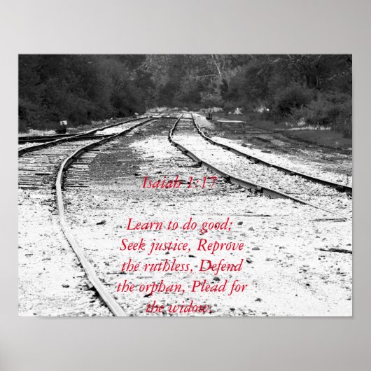 Bijbelse sociale rechtvaardigheid poster (Voorkant)