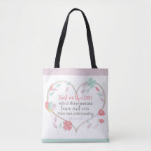 Bijbelse spreekwoorden 3:5 hart Canvas tas