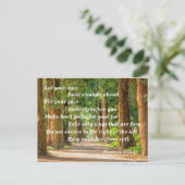 Bijbelse spreekwoorden 4:25-27 briefkaart (Staand voorkant)