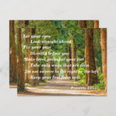 Bijbelse spreekwoorden 4:25-27 briefkaart (Voorkant / Achterkant)